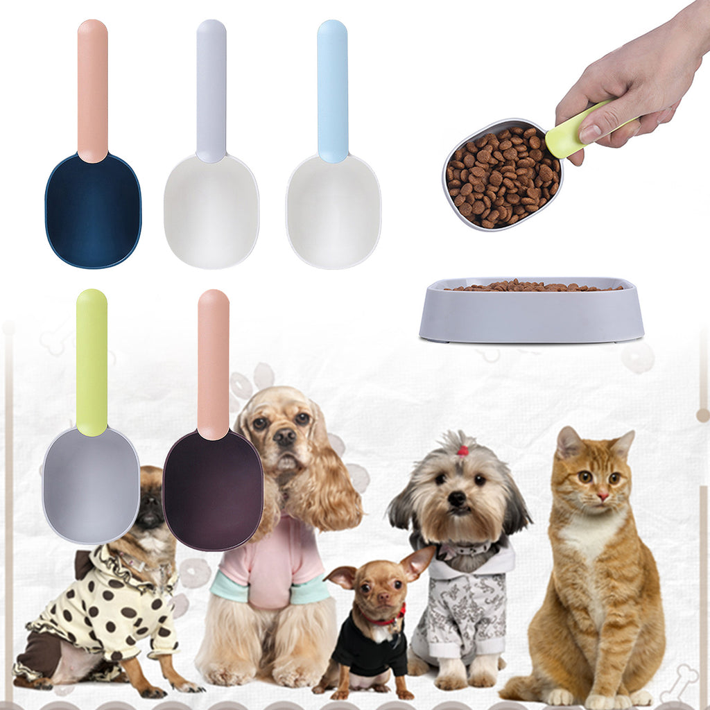 Ergonomischer Futtermesslöffel mit Clip – 1 Cup Dosierlöffel für Hunde & Katzen