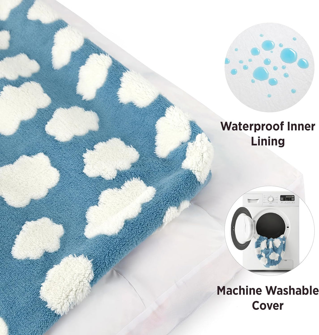 Großes Hundebett aus Plüsch – Dick Gepolstert, Weich & Rutschfeste Unterseite