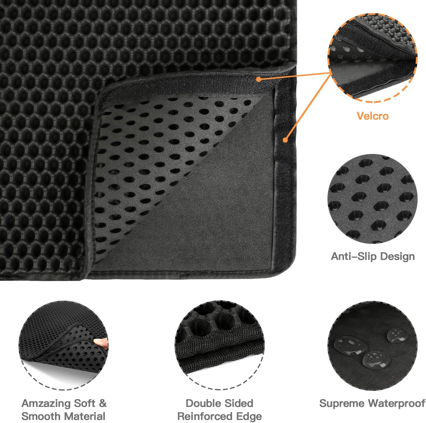 Katzenstreumatte mit Wabenstruktur – Wasserdicht & Leicht zu Reinigen