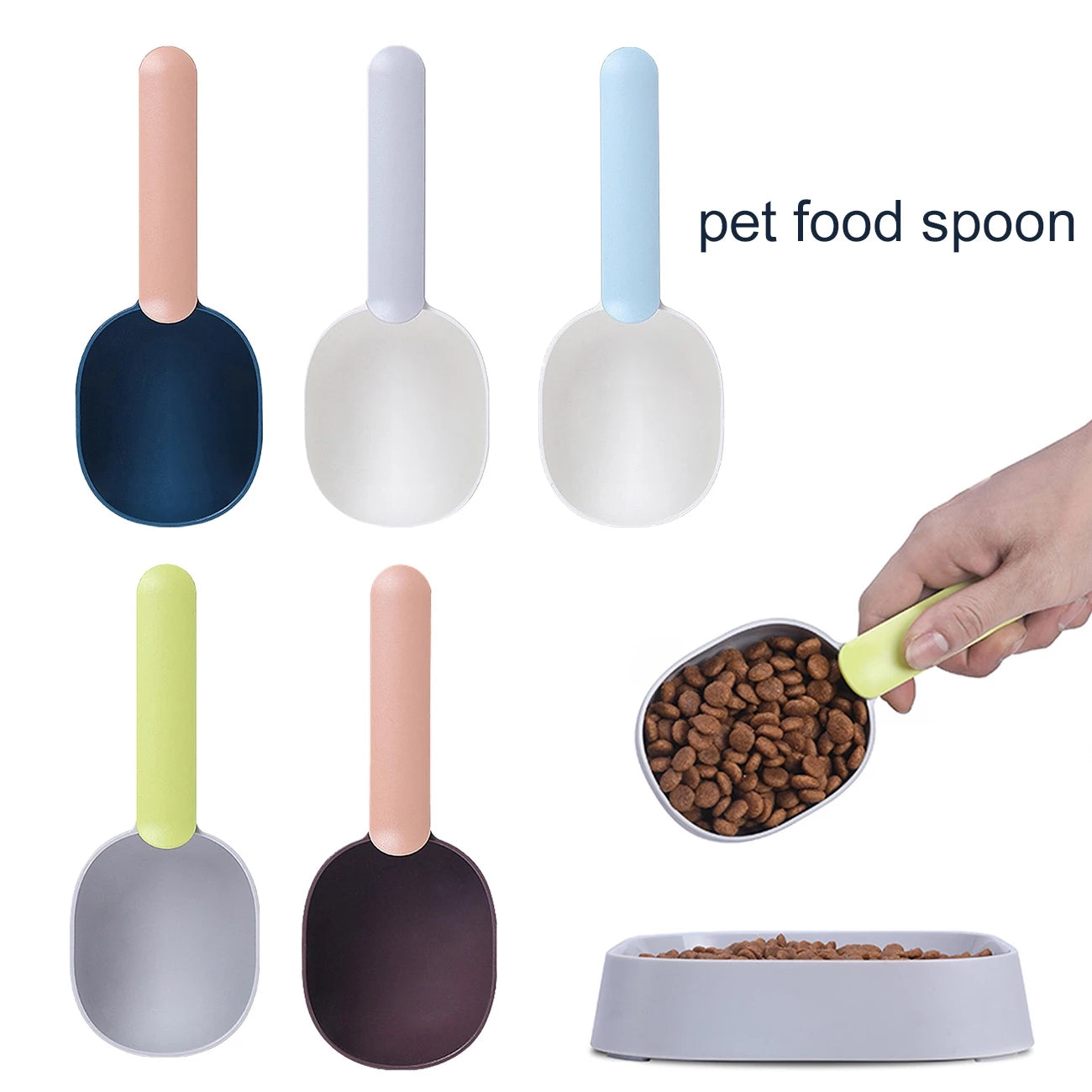 Ergonomischer Futtermesslöffel mit Clip – 1 Cup Dosierlöffel für Hunde & Katzen